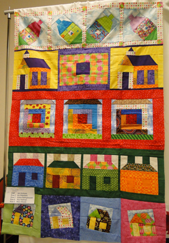 The unveiling of the  "Sew A Row" 